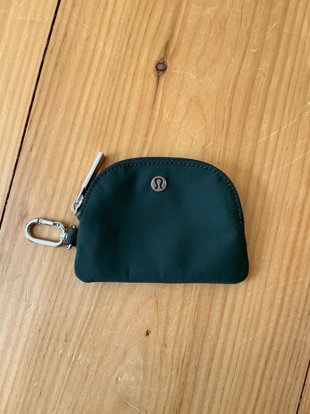 NWOT Lululemon Dual Pouch Wristlet Coin Purse - Dark Green (Single Pouch Only)